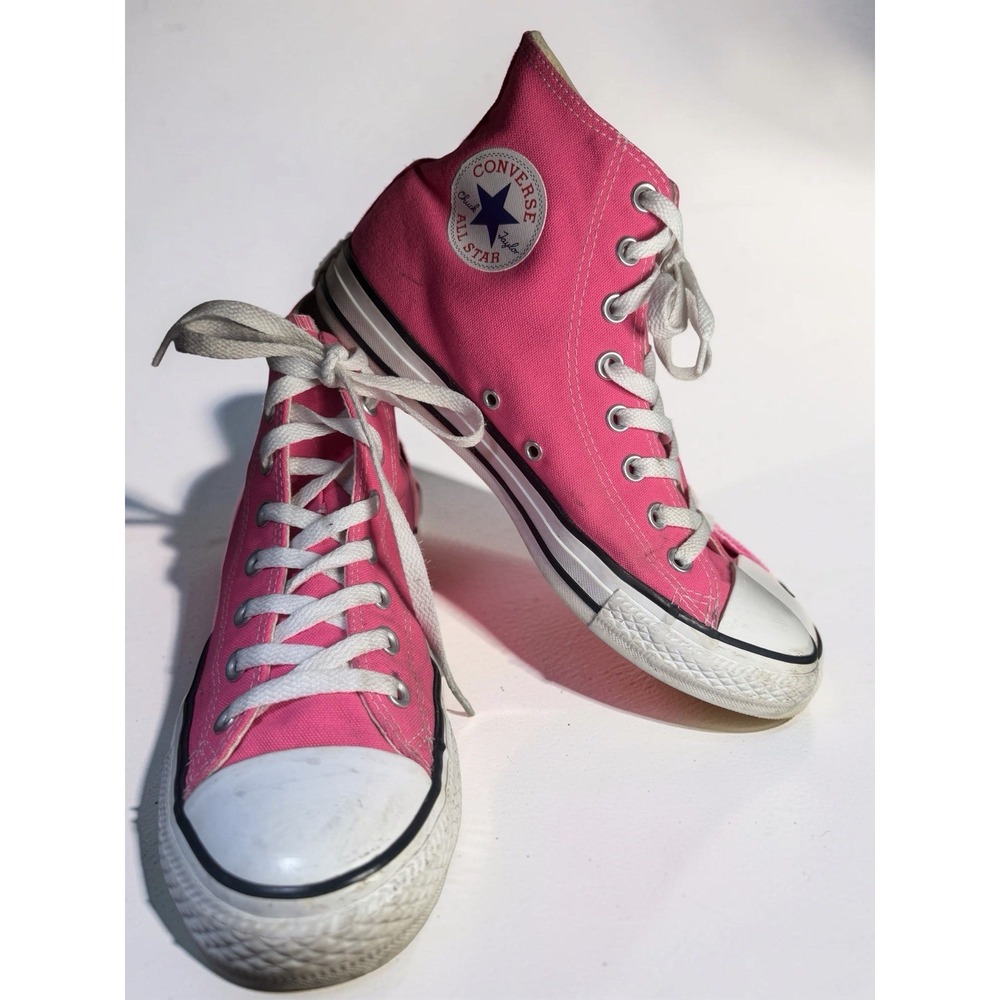 Chuck Taylor All Star High Knockout Pink Hi-Top Sneaker Women's Sz 10 Men's 8